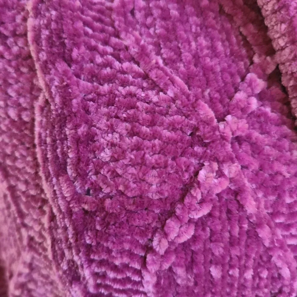 Bon Worth Women's Chenille Full Zip Cardigan Sweater Jacket Size XSP (XS Petite)